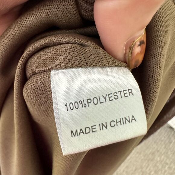 Miss Ord NWT Plunging High Slit Shimmer A Line Pleated Padded Gown Dress L - Picture 9 of 10